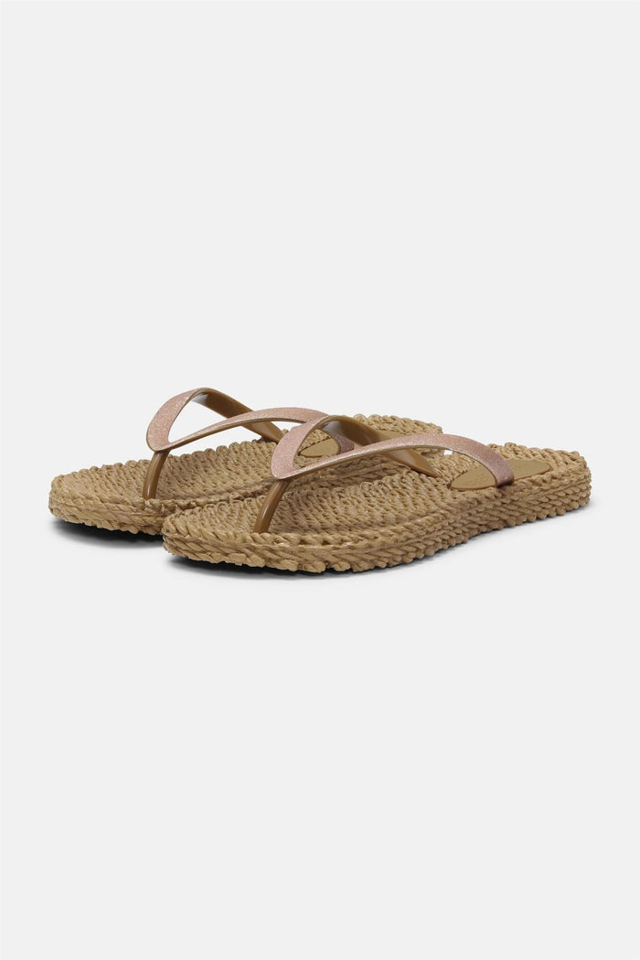 Cheerful Flip Flop w. Glitter Goldy