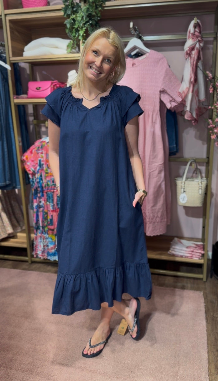 Fie Dress Navy
