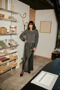 KAhill Long Skirt Black Oyster