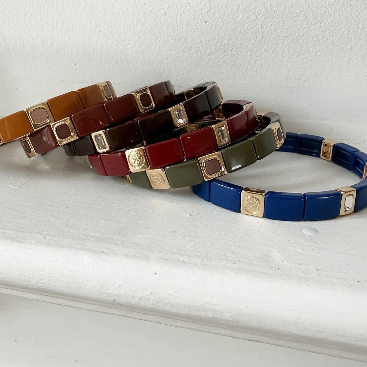 Emaljert armbånd - royal blue