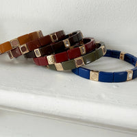 Emaljert armbånd - royal blue