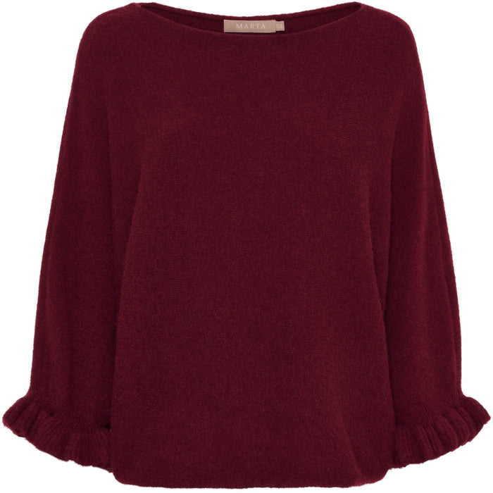 MdcElderflower Knit Bordeaux