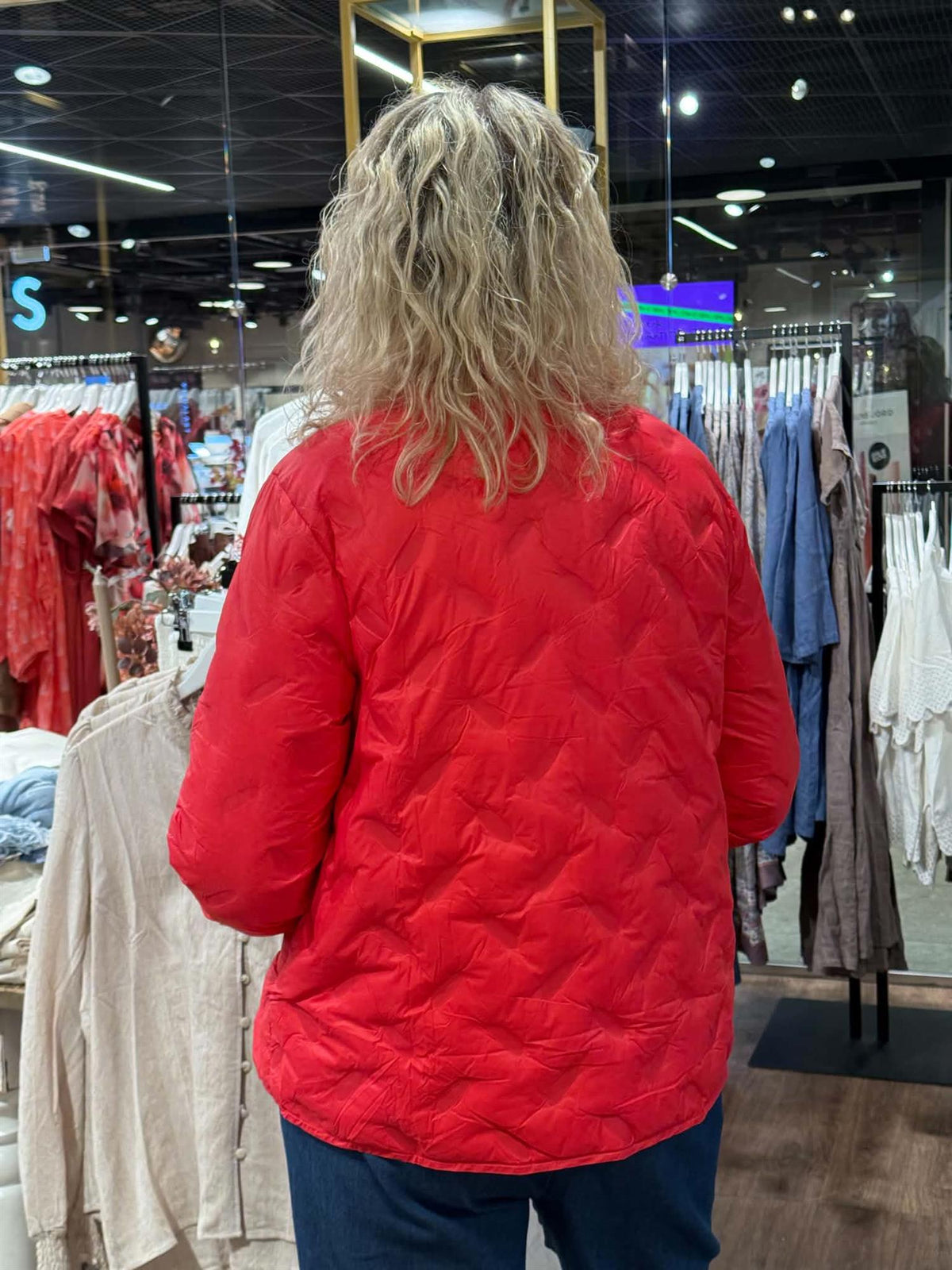 Jakke MaTuva with zipper Poinsetta