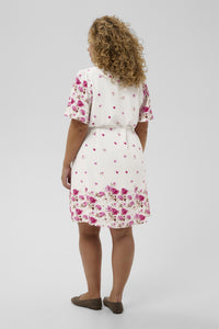 KCrosa Dress White Rose Bord