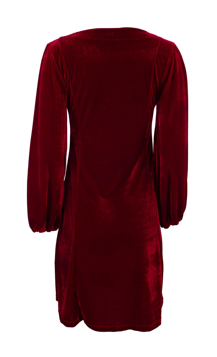 Kjole Velour Mali Rød