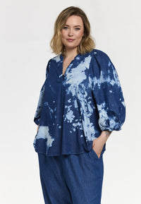 GVilde Blouse Print Denim