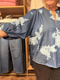 GVilde Blouse Print Denim