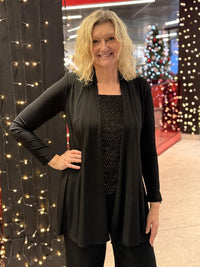 Dressjakke Lang Sort