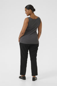 KCcarina Rhinestone Top Black Oyster