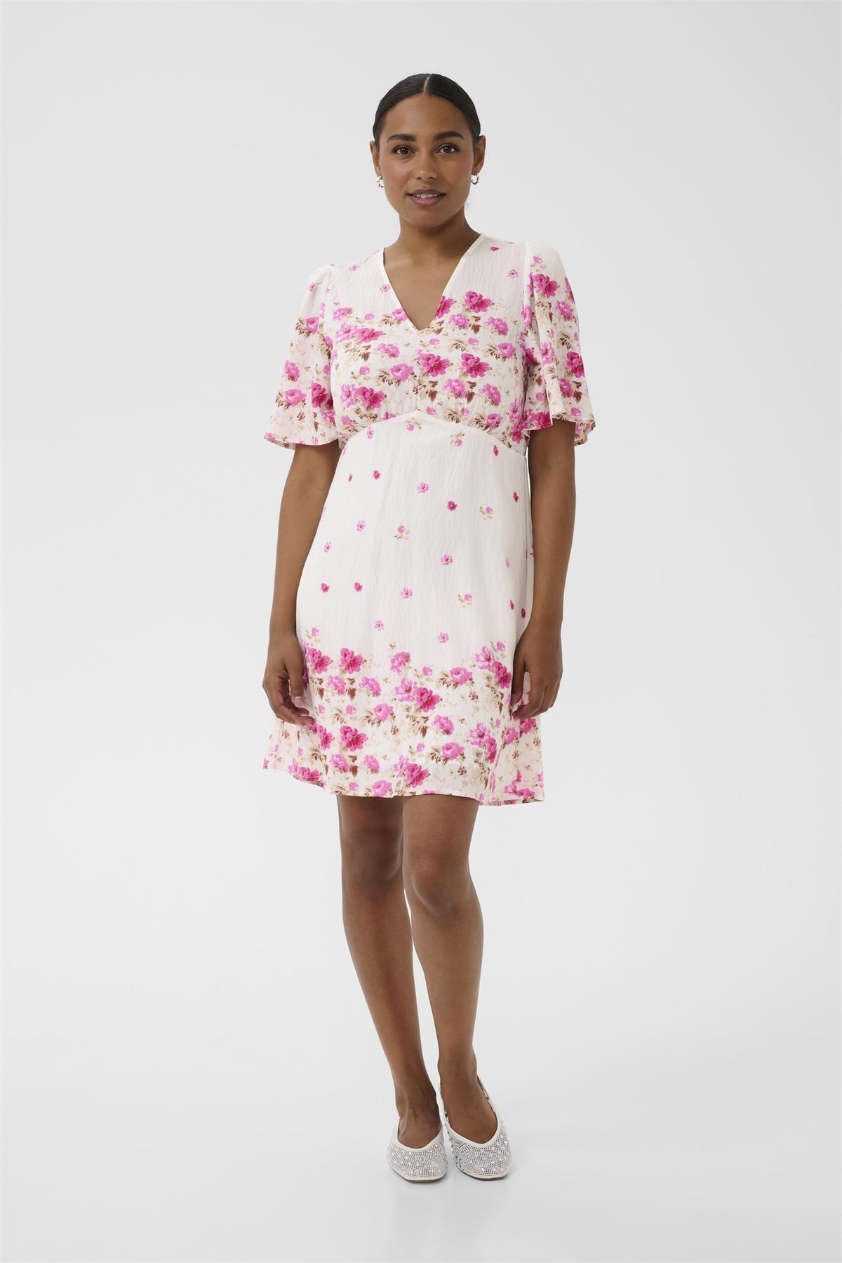 KArosine Dress White Rose