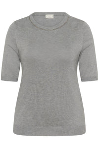 KCcarla Knit Pullover Grey Melange