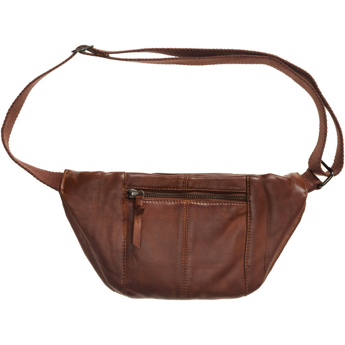 Bumbag Skinn Dark Cognac