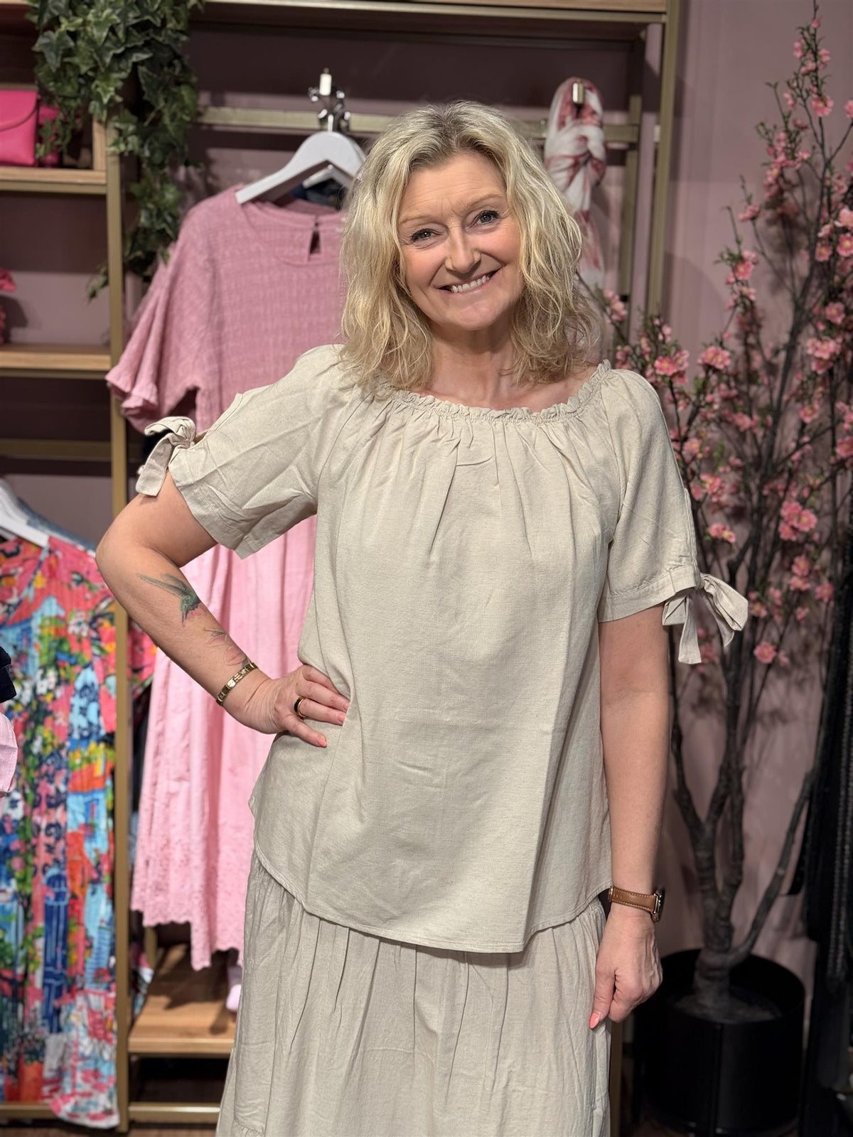 Vicky Oda Blouse Sand