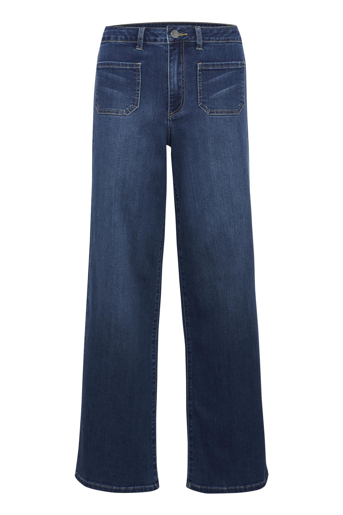 KAkarla HW Wide Jeans Medium Blue Wash