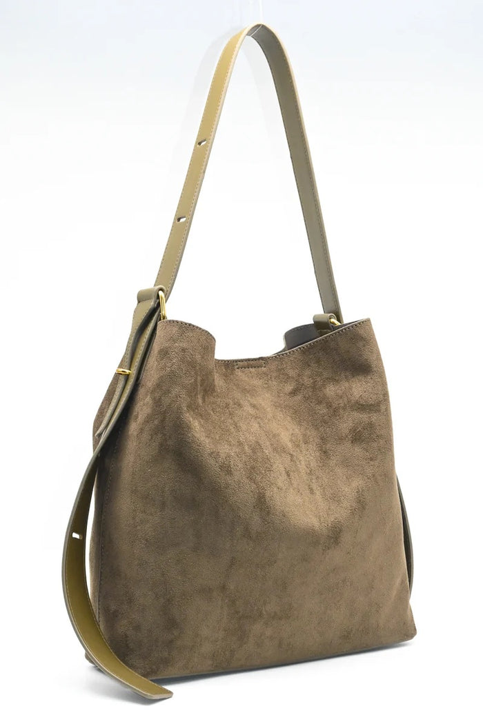 Karoline Bucketbag - Olivengrønn