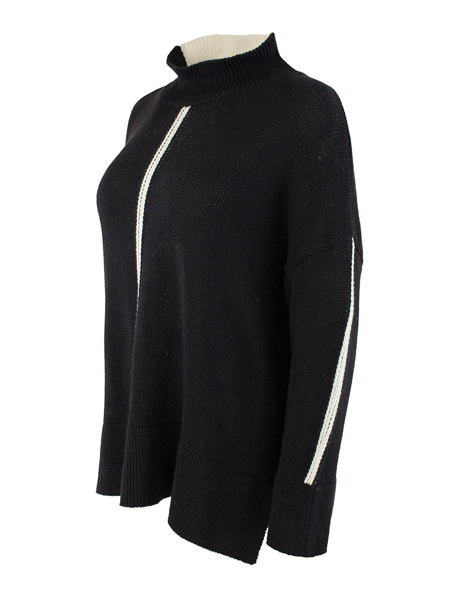 Genser Stripe - Sort