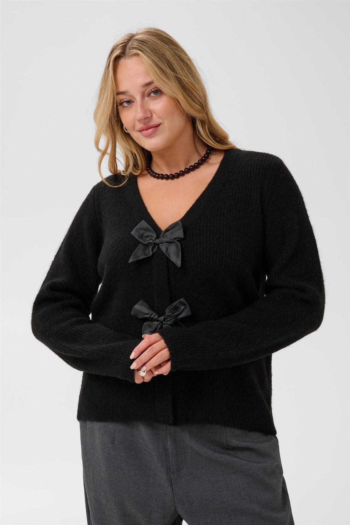 KCmai Knit Cardigan - Black