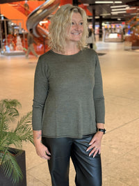 Genser Merino Oliven