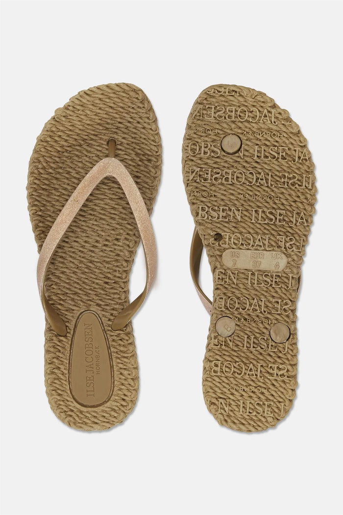 Cheerful Flip Flop w. Glitter Goldy