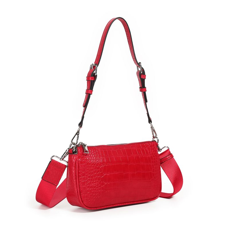 Ivana croco clutch - Rød