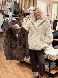 Hood Minky Jacket - Chocolate