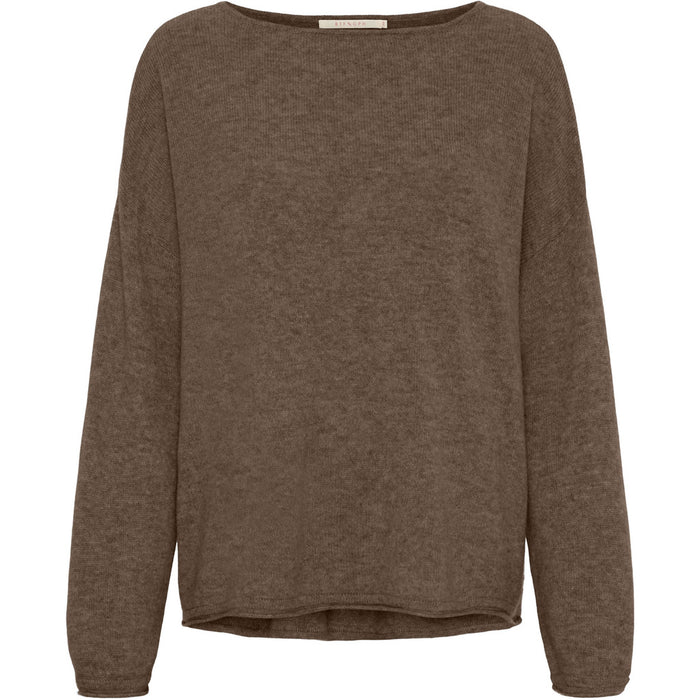 Genser 100% Cashmere, Brown Melange