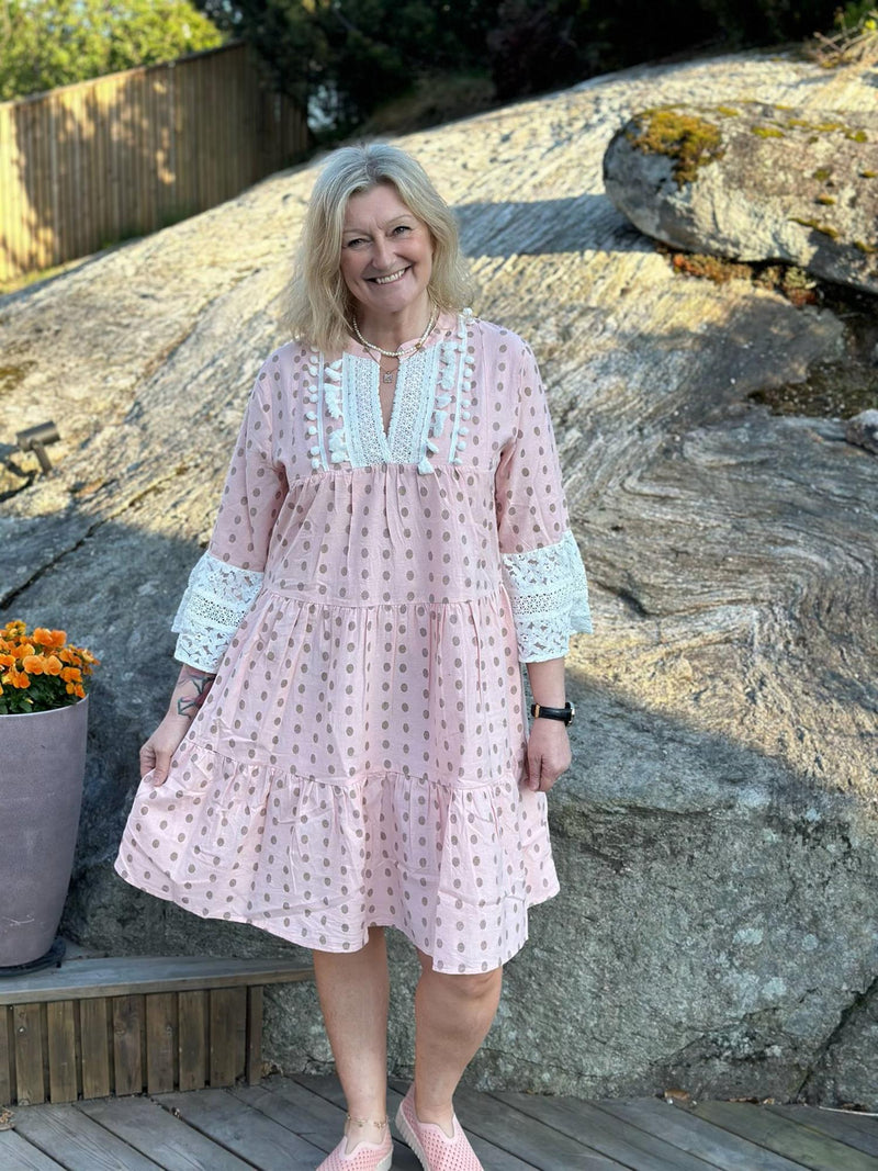 Kjole Boho Dot Rose