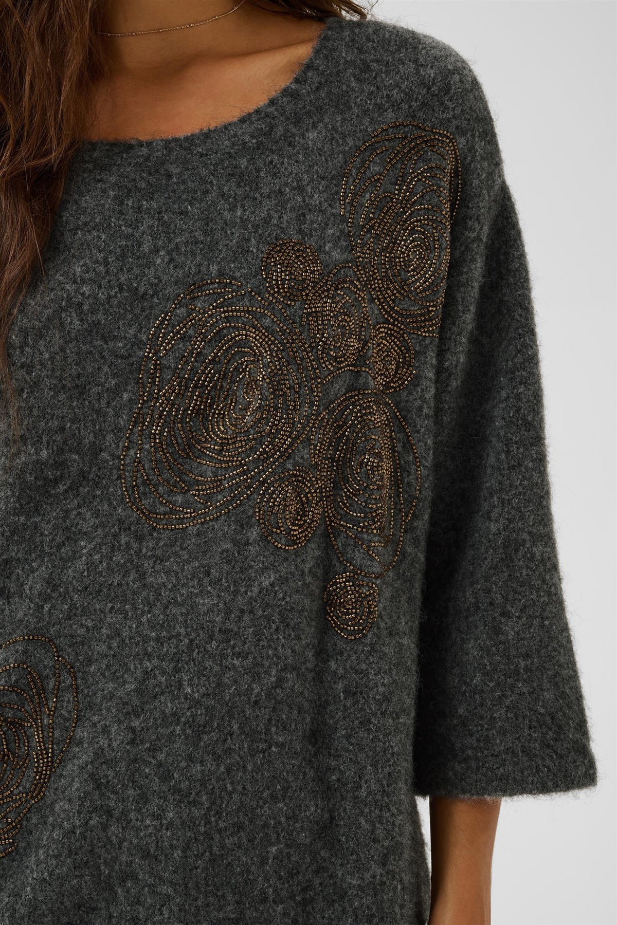 CRCelica Pullover - Grey Melange