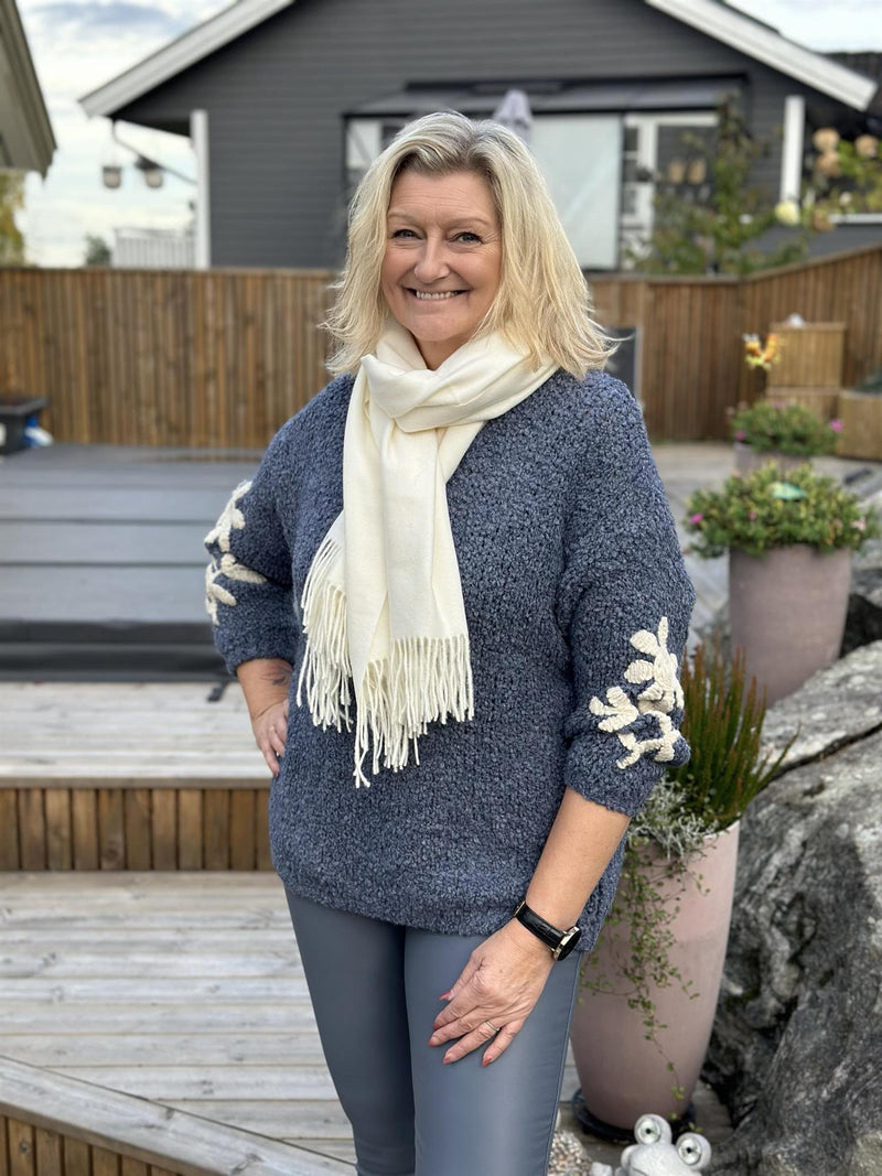 Genser MdcIria Knit Blå