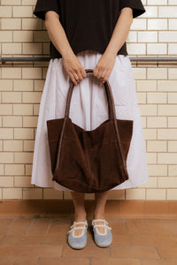 Veske Meno Suede Walnut