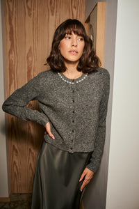 KAhill Long Skirt Black Oyster
