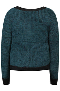 Cardigan Brit Teal Grønn