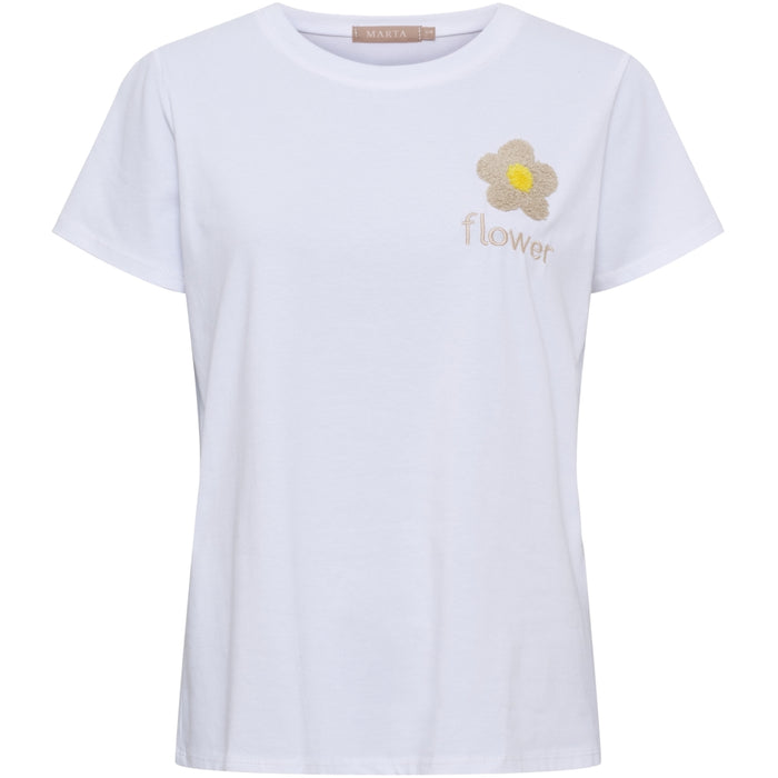 MdcAvella Tee White/Beige