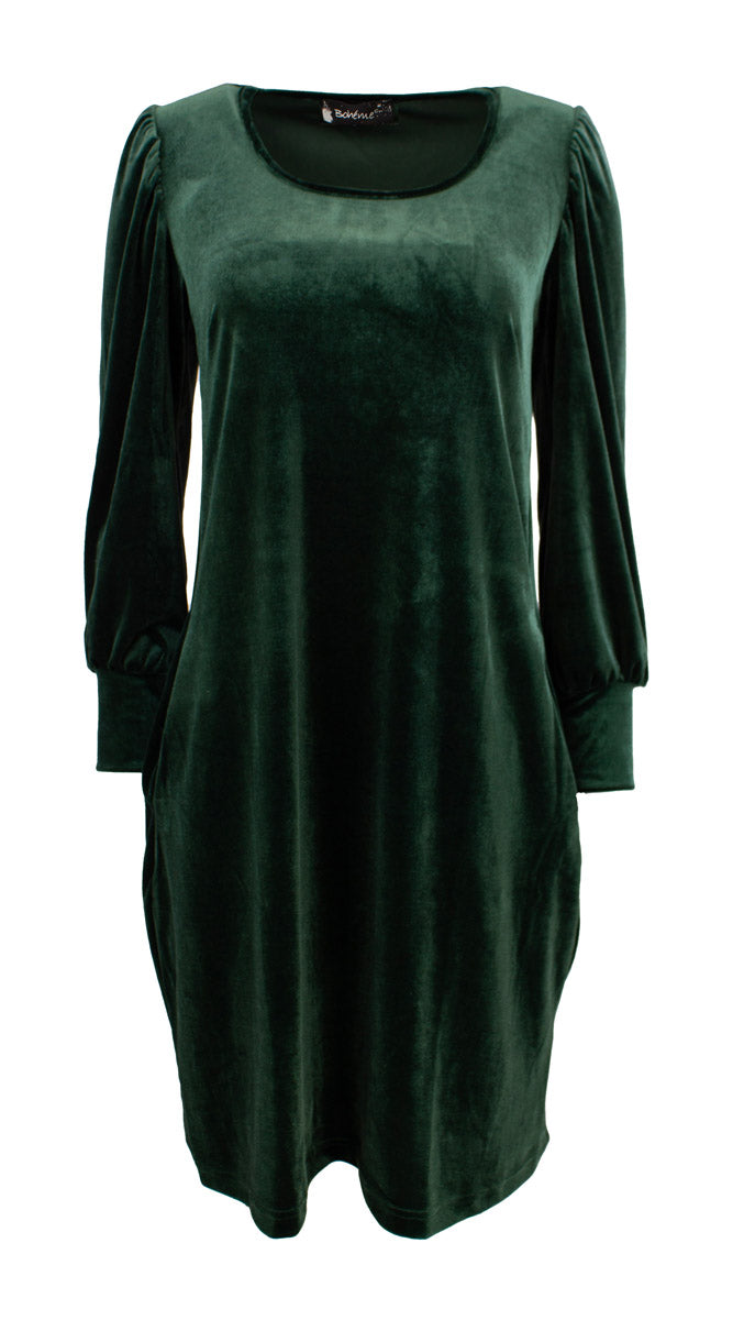 Kjole Velour Cloe Grønn