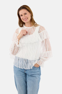 Bluse Blonder Hvit