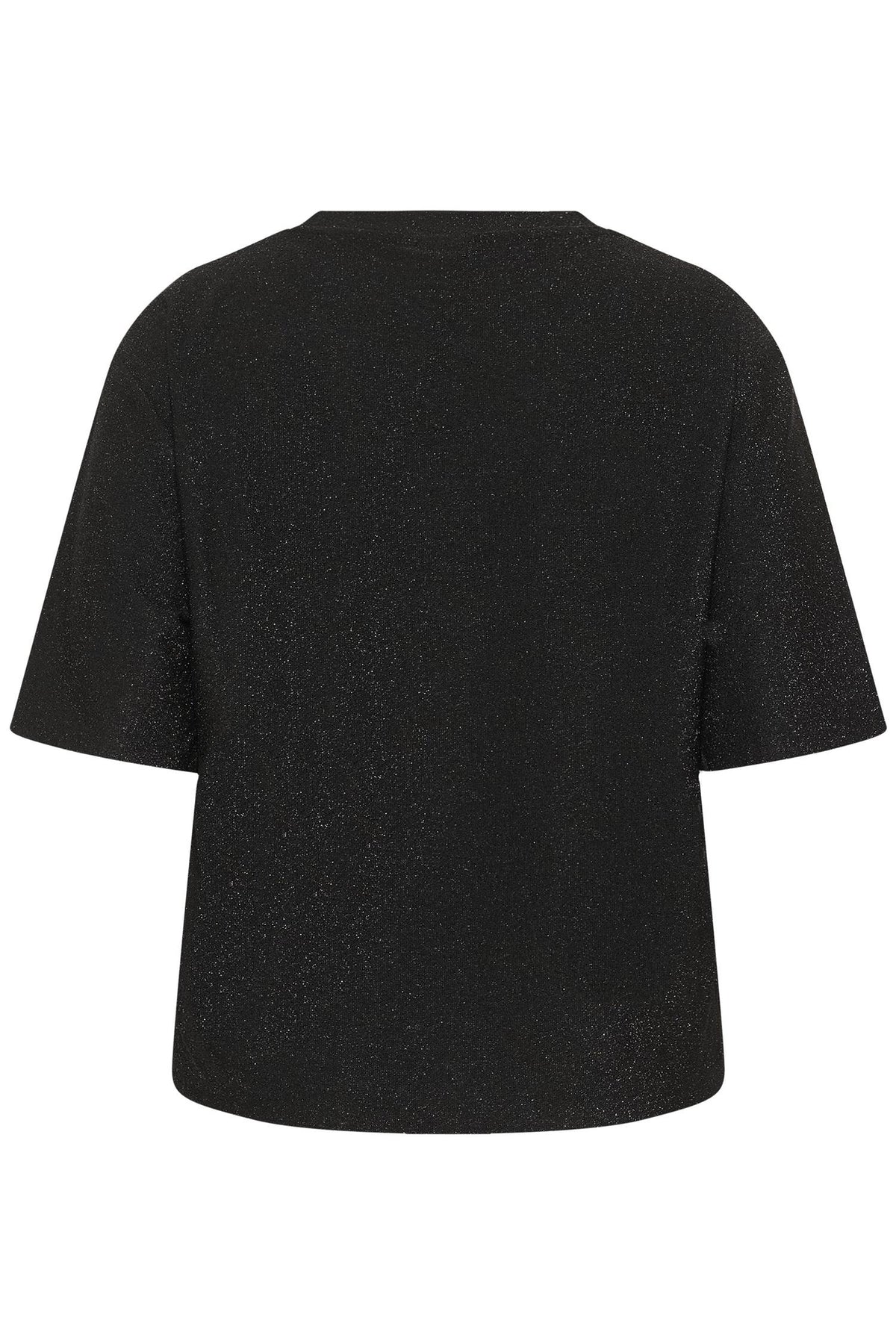 KCriana V-Neck T-Shirt Black Metallic