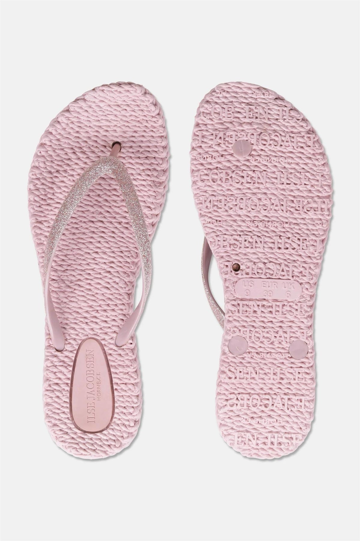 Cheerful Flip Flop w. Glitter Ballerina