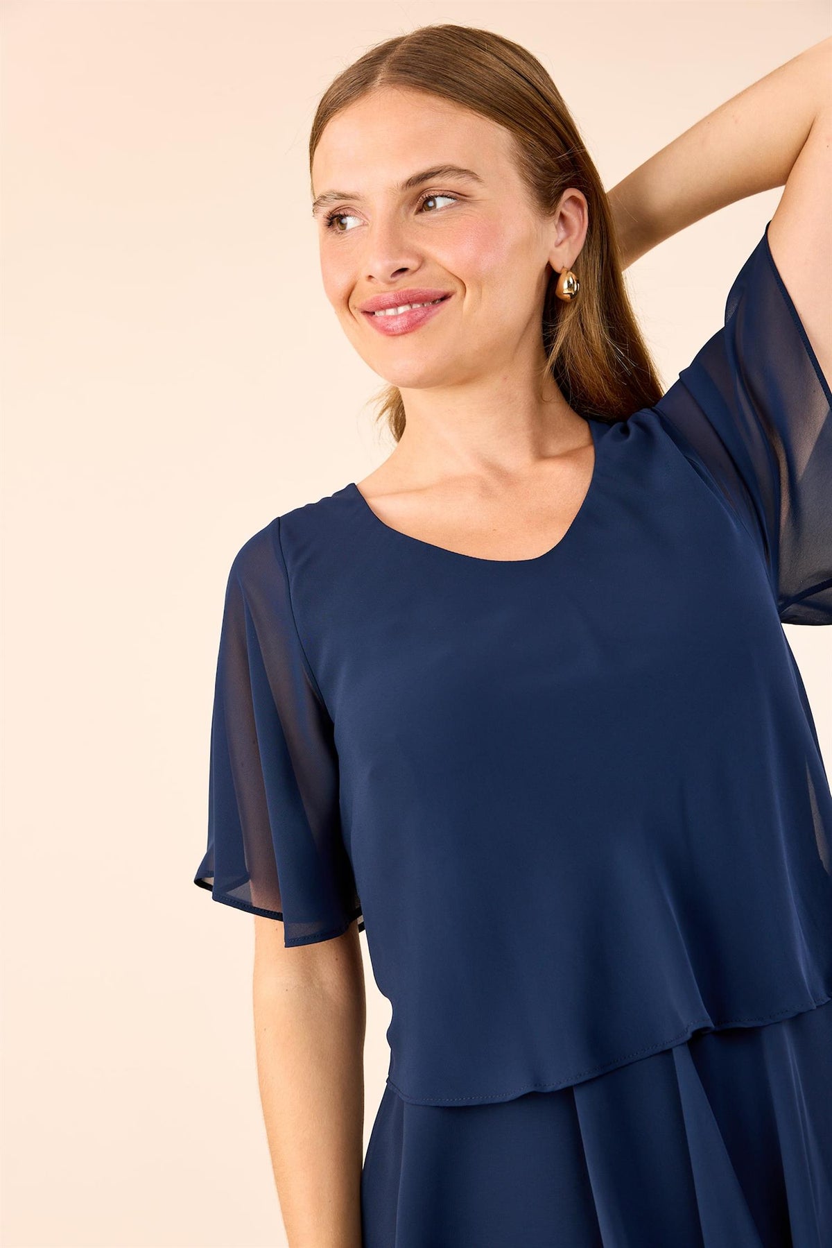 Kjole Kapper Molly Jo Mørk blå