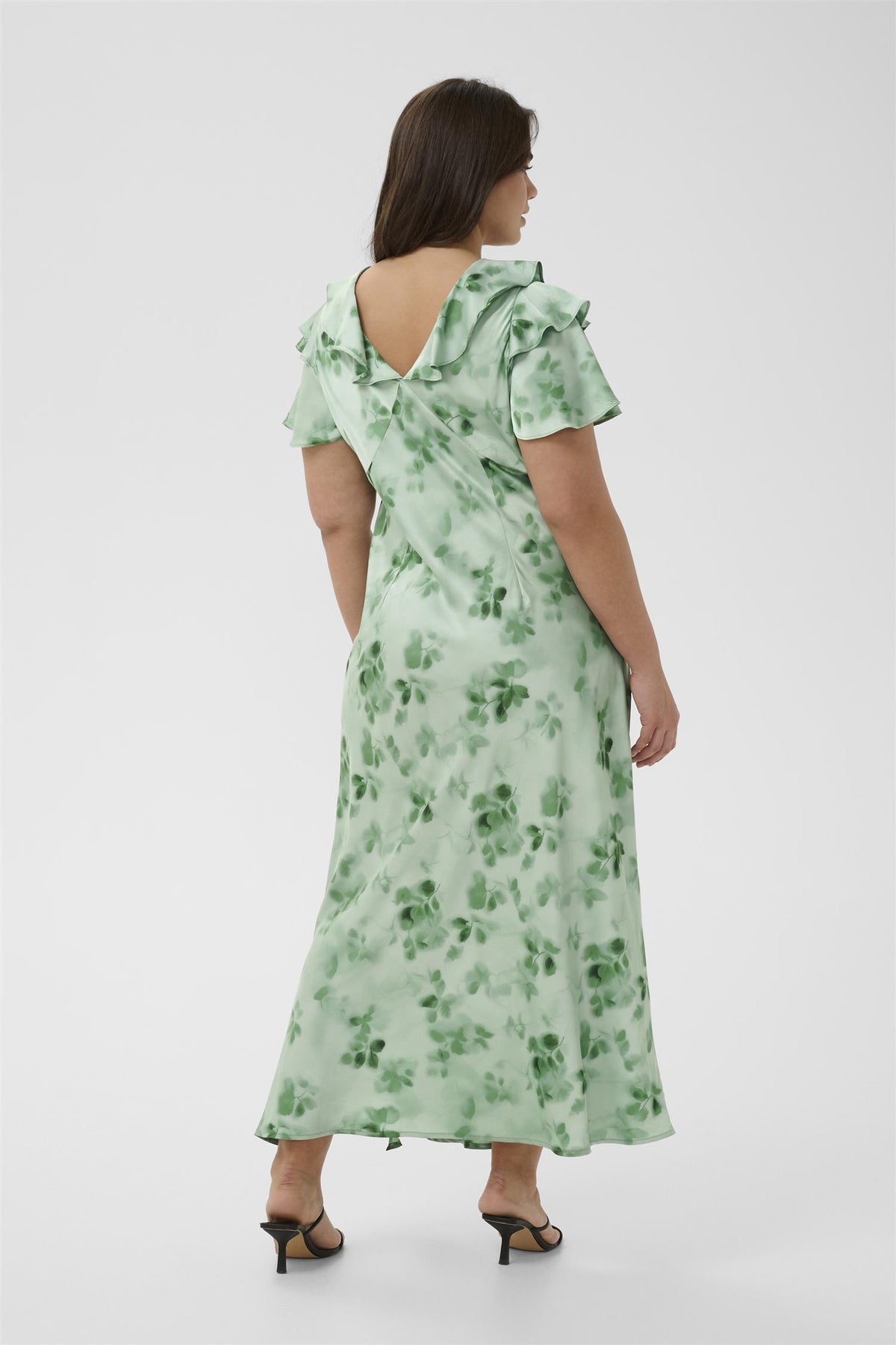 KCjamie Frill Dress Dusty Green