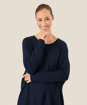 Fanasi Genser Viskose - Navy