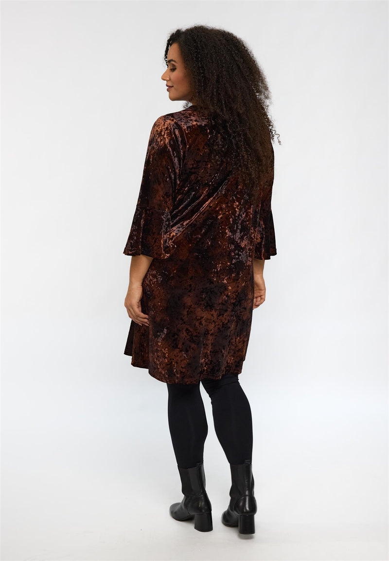 SHelda Dress Brown Velvet
