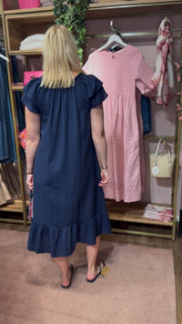 Fie Dress Navy