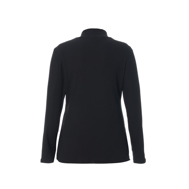 SAngla Rib Turtle neck blouse black