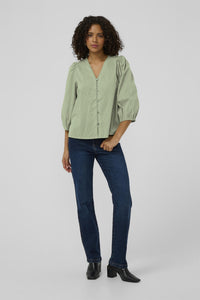 KAgabriela V-Neck Shirt Sea Spray