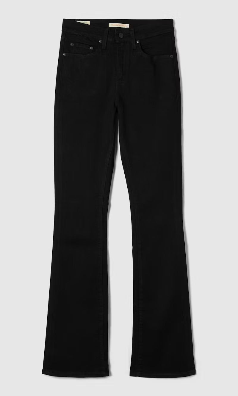 Levis 725 High Rise Bootcut Midnight Gaze (Sort)