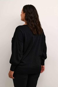 KCregitta Knit Pullover Black Deep