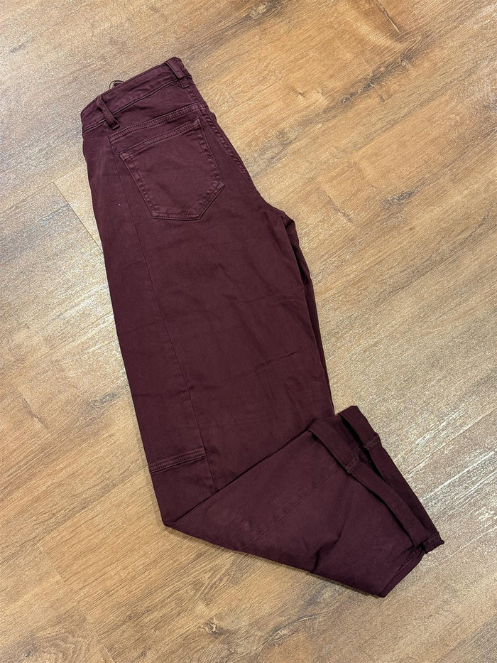Jeans Barrel Palma - Aubergine