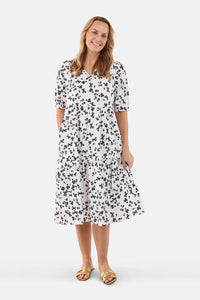 Kjole Gardening White/Navy