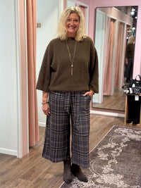 Check Wide Pant