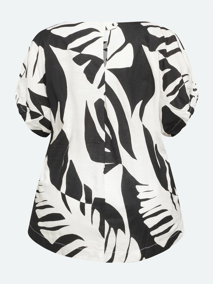 Bluse Monstera Sort